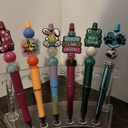 Customized Beaded Pens, Keychains, Etc. 