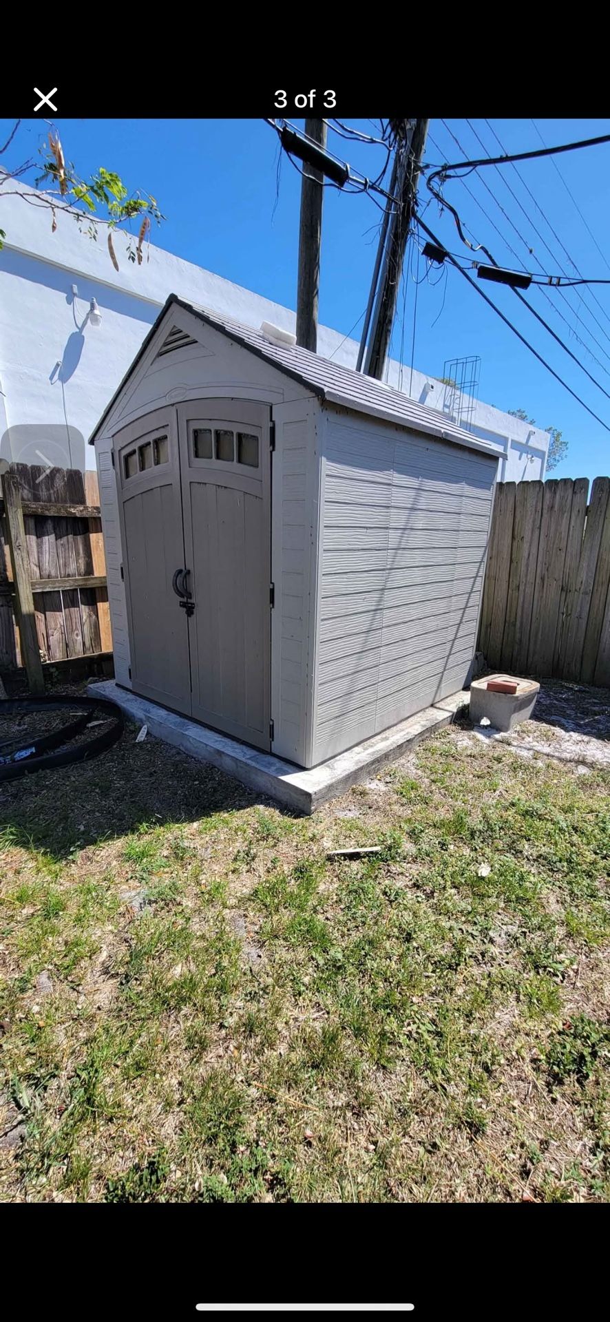 Outdoor Shed 7 X 7.