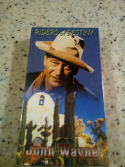 Vintage vhs video tape/ riders of destiny/ John Wayne