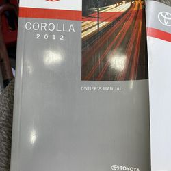 Toyota Corolla Owners manual Quick Reference Guide Etc