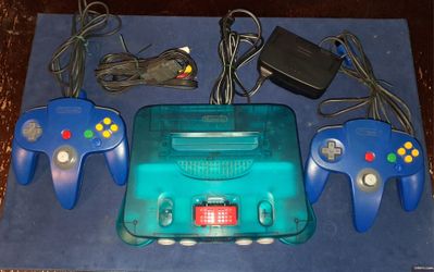 Nintendo 64 Funtastic Ice Blue Console Bundle
