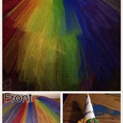 Rainbow tutu /unicorn headband