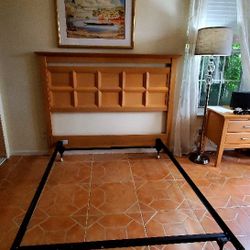 Headboard, Bed Frame, Armoire And Side Table Night Stand