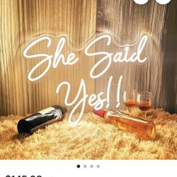 She Said Yes!! New Led Sign