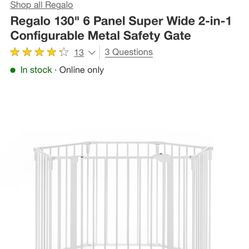 New In Box Regalo Baby Gate 