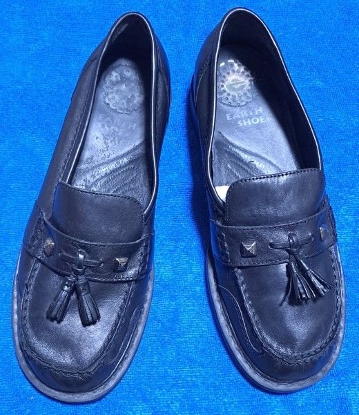Black Size 11 Earth Shoe (Leather)