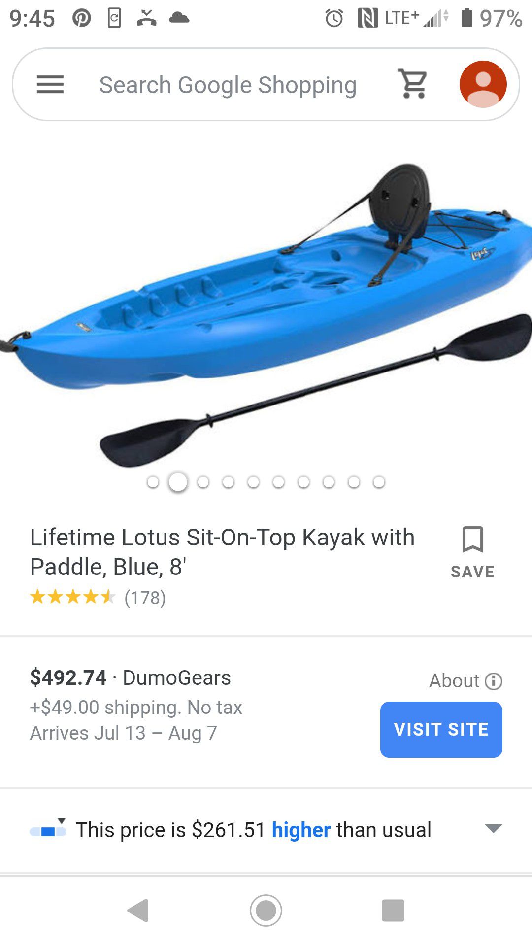 Kayak Lifetime Liteday