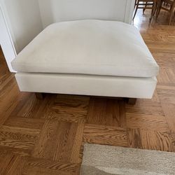 WEST ELM ALABASTER OTTOMAN