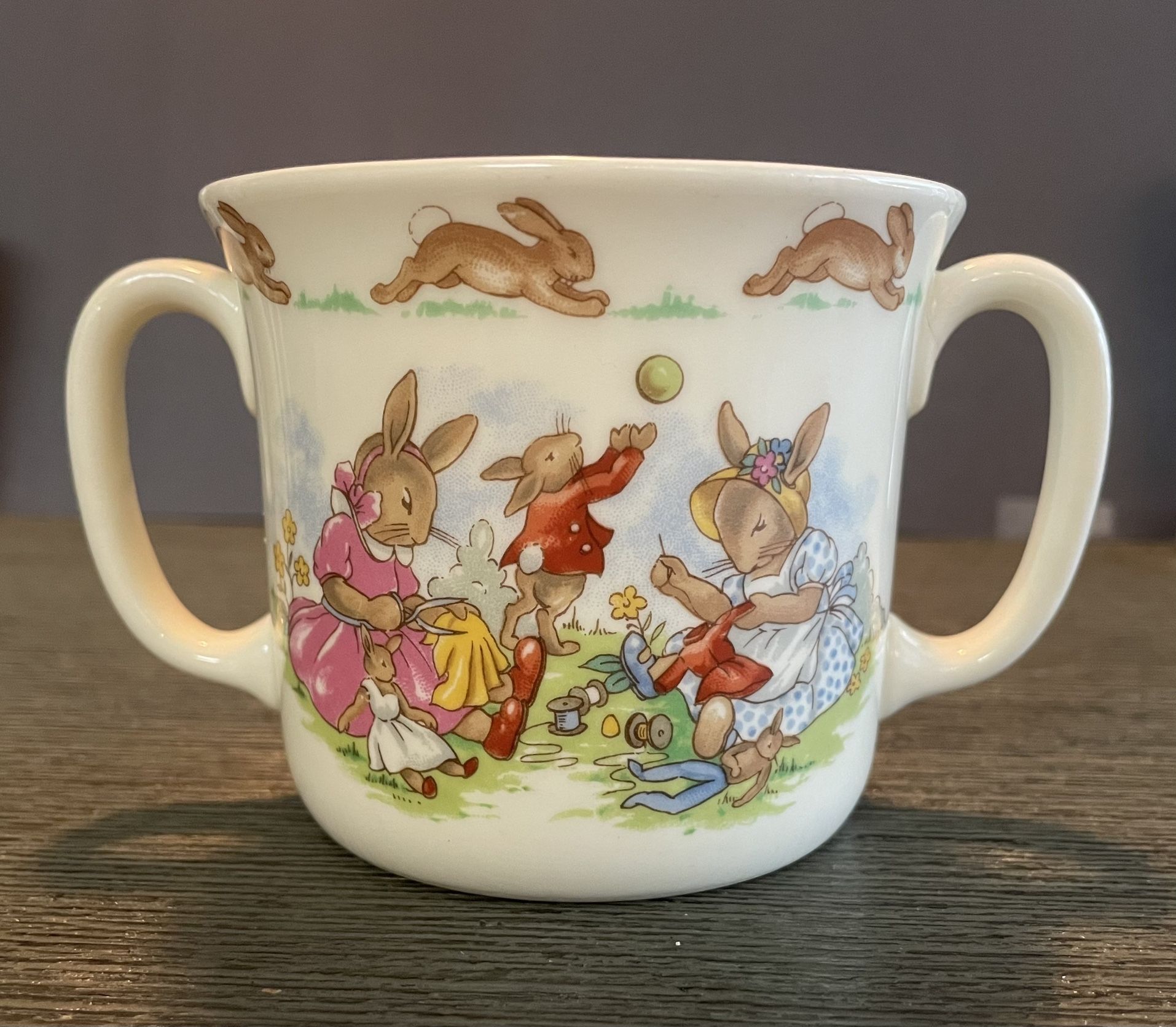 Vintage Royal 1936 Doulton Bunnykins English Fine Bone China Cup 