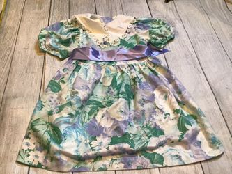 Vintage Bonnie Jean Girl Dress Floral Size 6