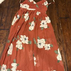Floor Length Open Back Dress 