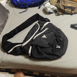 Adidas Sling Backpack Black/White Load Spring Crossbody Shoulder Strap Large 
