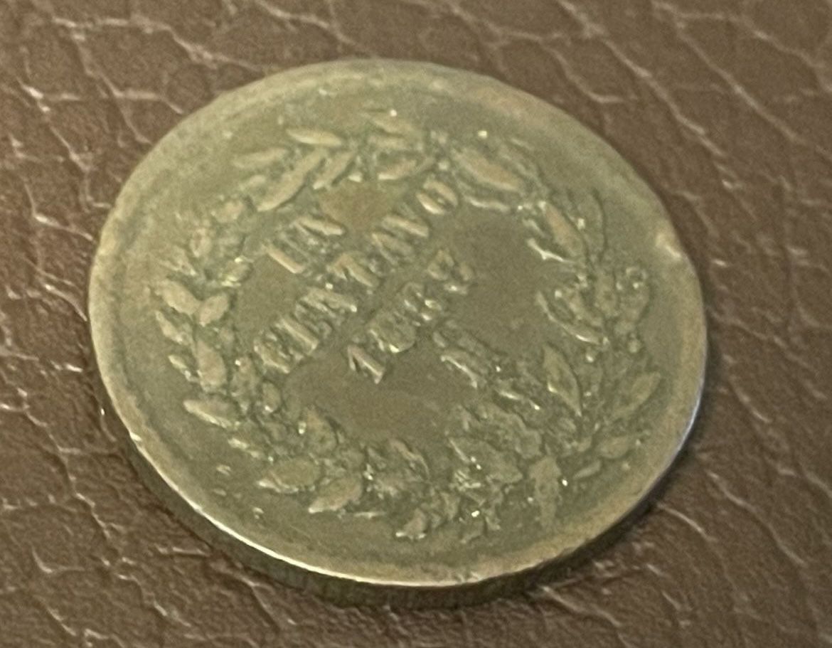 Un centavos 1888 , Antique Coin Of Mexico 