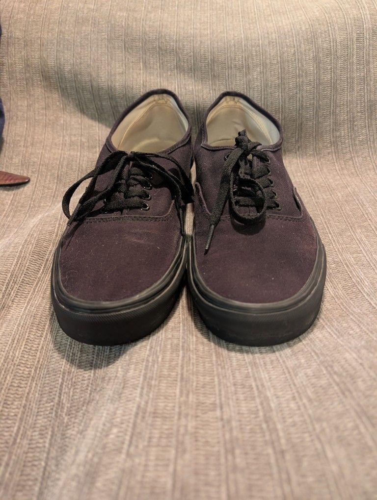 Like New Black Men's Vans Size 12