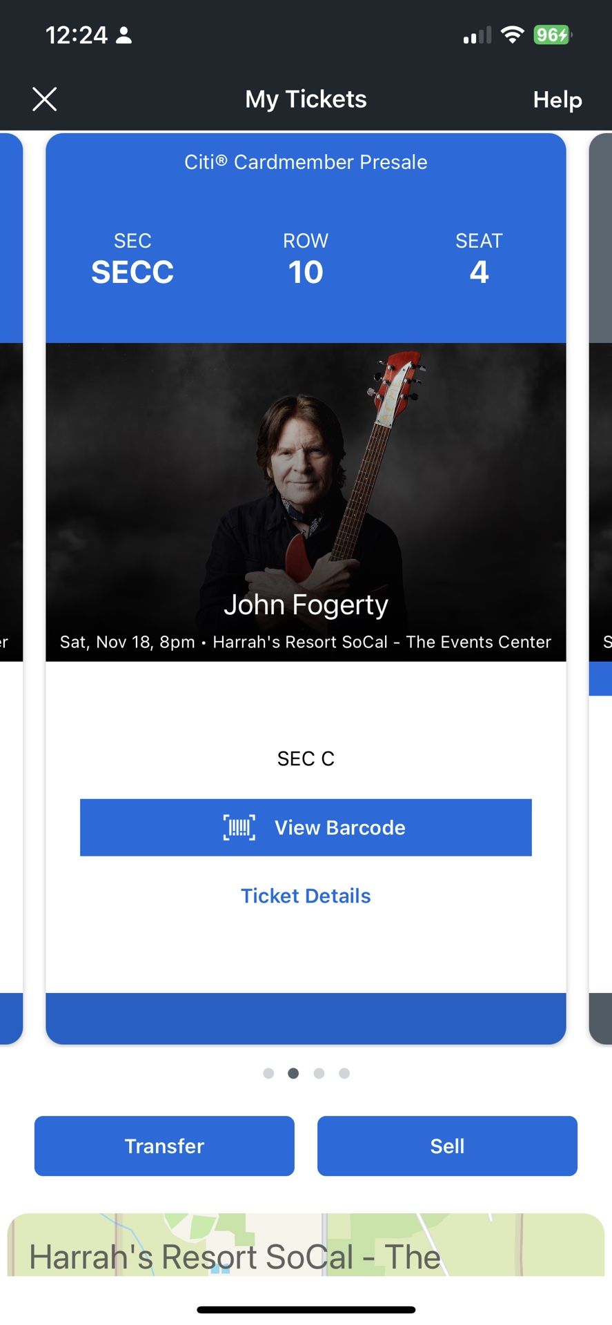 John Fogerty Saturday Nov. 18 Harrah’s Resorts Valley View CA