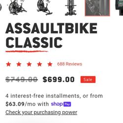 Assault Fan Bike For Sale
