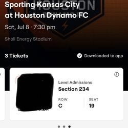 Houston Dynamo tickets $15 Each 