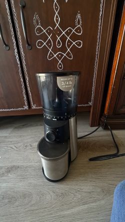 OXO Brew Conical Burr Coffee Grinder - Silver, Stainless Steel Burrs, One-Touch Automatic Smart Grind