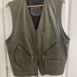 Motorcycle Men’s Leather Vest
