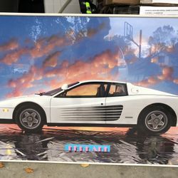 Poster style wall art - FERRARI