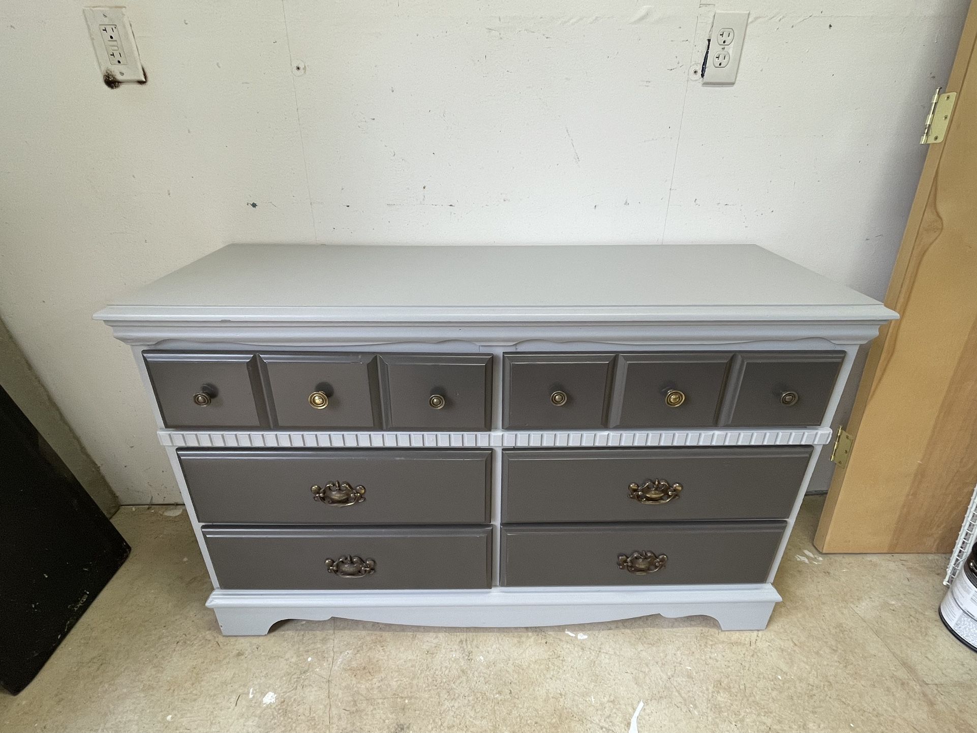 6 Drawer Wood Dresser