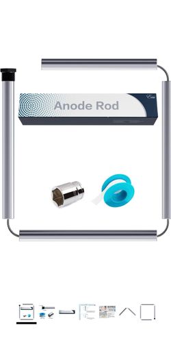 44 Inch Flexible Magnesium Water Heater Anode Rod with Install Kit