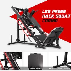 NEW leg press hack squat machine red or black exercise workout home gym