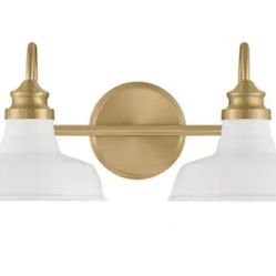 Bath Vanity Light Brushed Gold New 