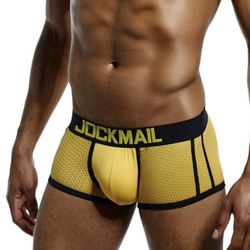 JOCKMAIL Men's Boxer Briefs Mesh Quick Dry Comfort Mens Boxer Briefs Stretch Trunks