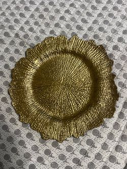 50 gold plate chargers