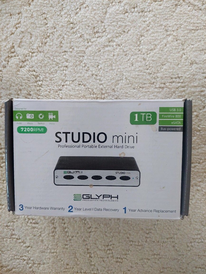 Studio Mini Professional Portable External Hard Drive