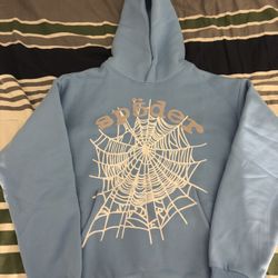 Dusty Blue Spider Hoodie