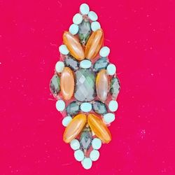 vintage handmade resin cabochon applique