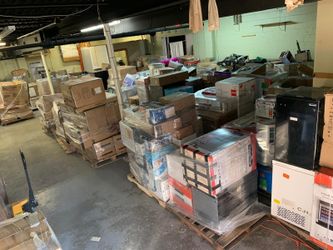 HD pallet sale home improvement appliances by the pallet customer returns SUNDAY 10/25 from 2-3 pm