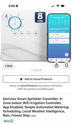 Tolviviov 8-Zone Smart Sprinkler Controller
