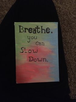 Mental health acrylic painting
