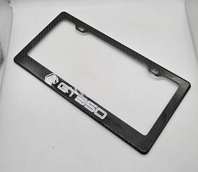 Brand New COBRA GT350 100% Real Carbon Fiber License Plate Frame Tag Cover Original 3K