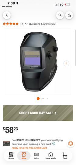 Welding helmet