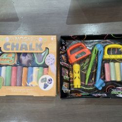 Brand New Unopened Boxes - (2) Chalk Kits (Dinosaur Kit & Creative Minds Sidewalk Tool Kit)