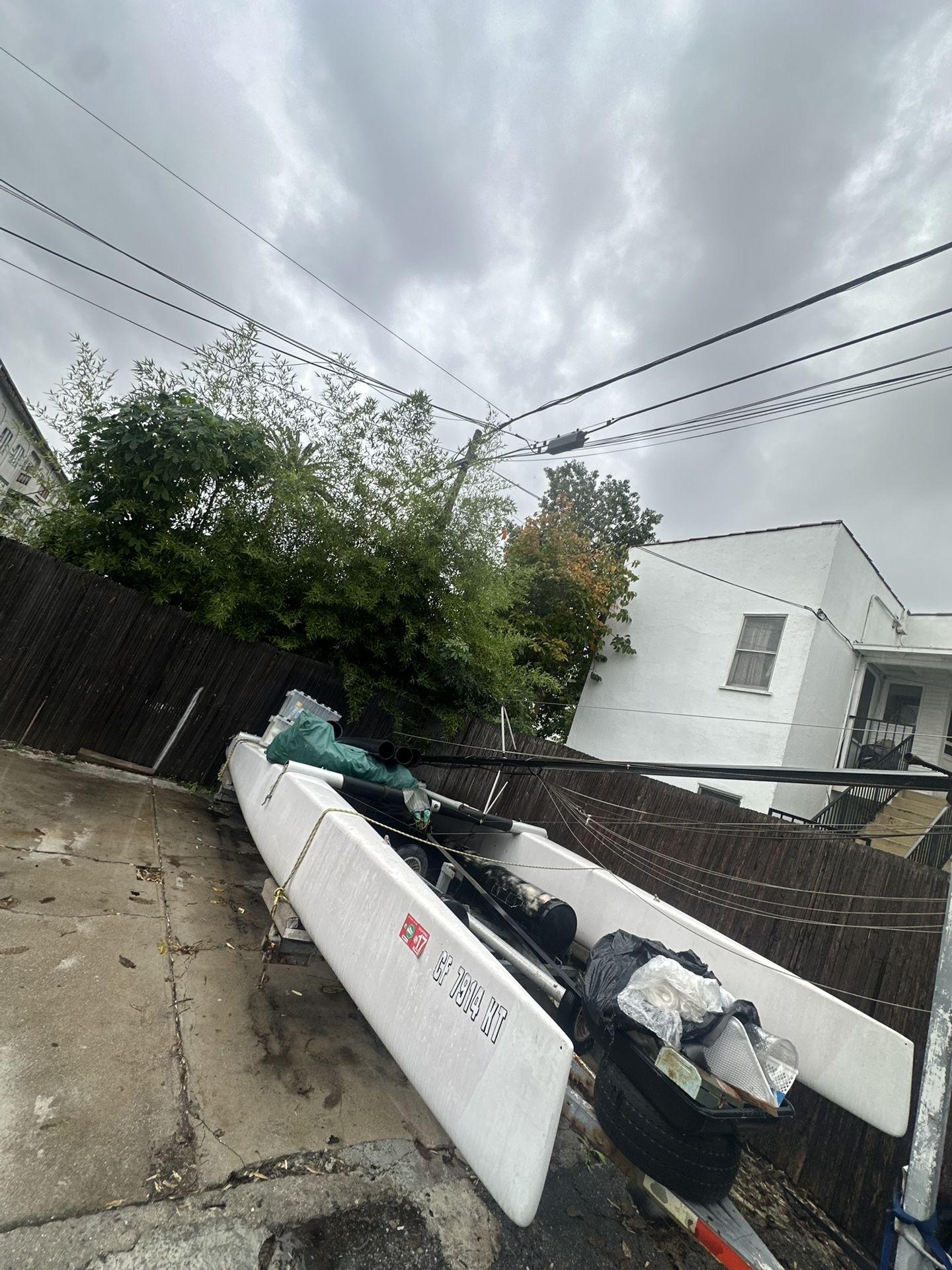 Sailboat And Trailer