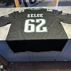 NWT Jason Kelce Philadelphia Eagles Black Jersey Size Medium