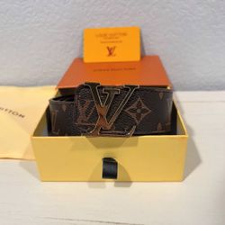 Brown & Gold LV belt