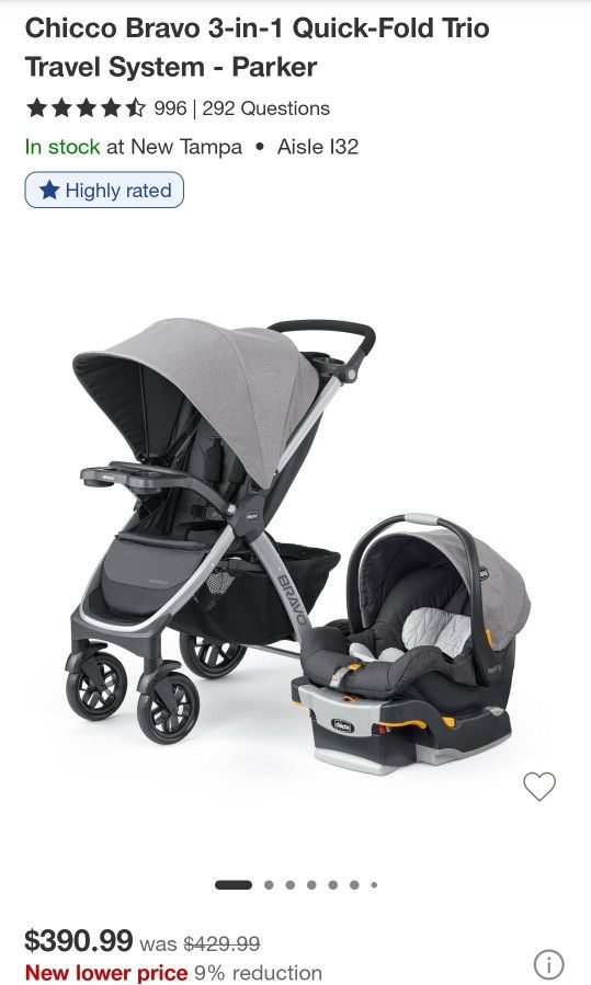 Chicco Bravo Travel System 
