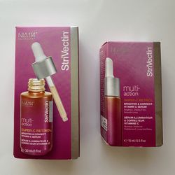 Brand New StriVectin Super-C Retinol Brighten & Correct Vitamin C Serum 1oz & .5oz