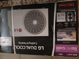 LG DUALCOOL 12,000 BTU Mini Split AC $750
