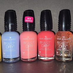 Wet n Wild Fast Dry Polish Set Of 6