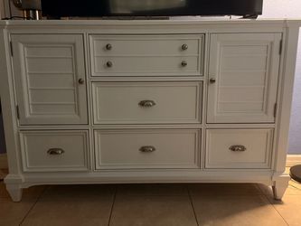 White door dresser