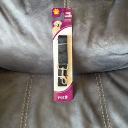New Black Short Dog Leash 4 Foot X 1 Inch Size Large L