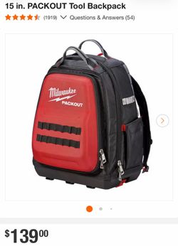 Backpack milwaukee