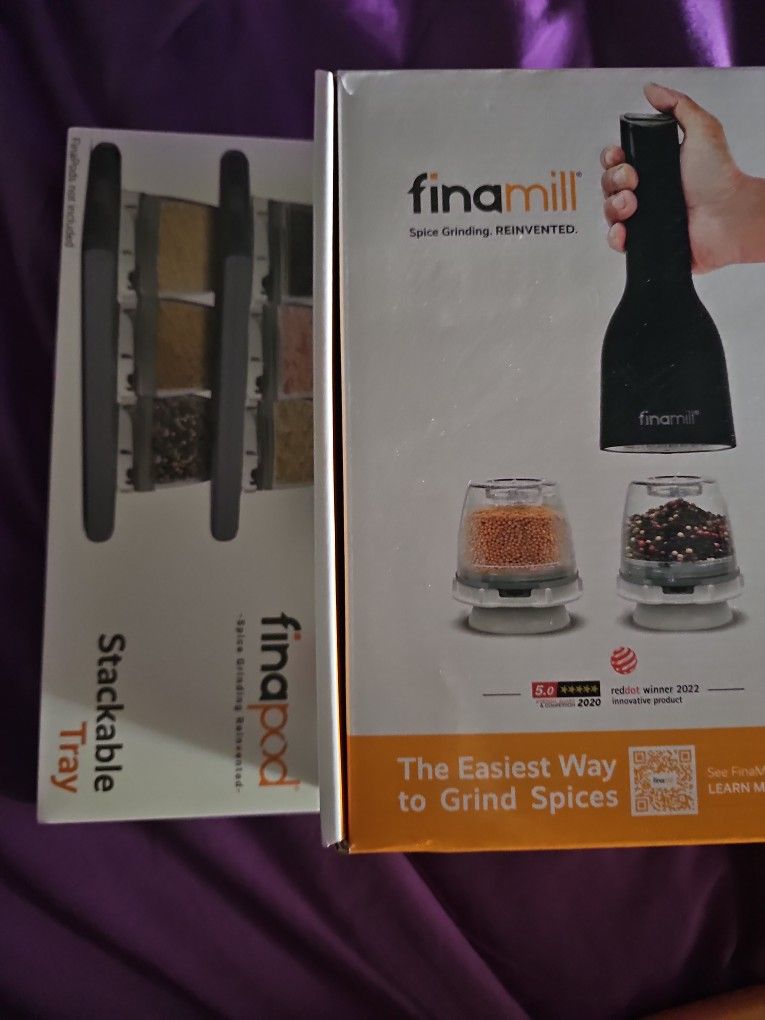 Finnapod Stacking Trays And Finnamill Spice Grinder